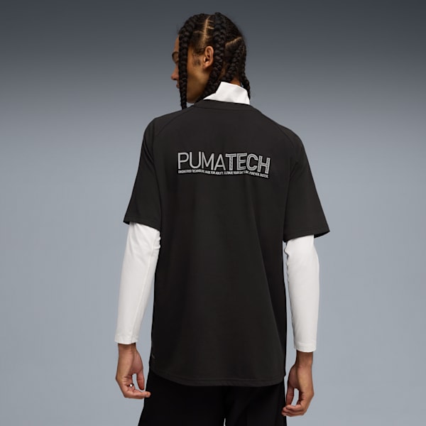 PUMATECH Men's Relaxed Graphic T-shirt, PUMA Black, extralarge-IND