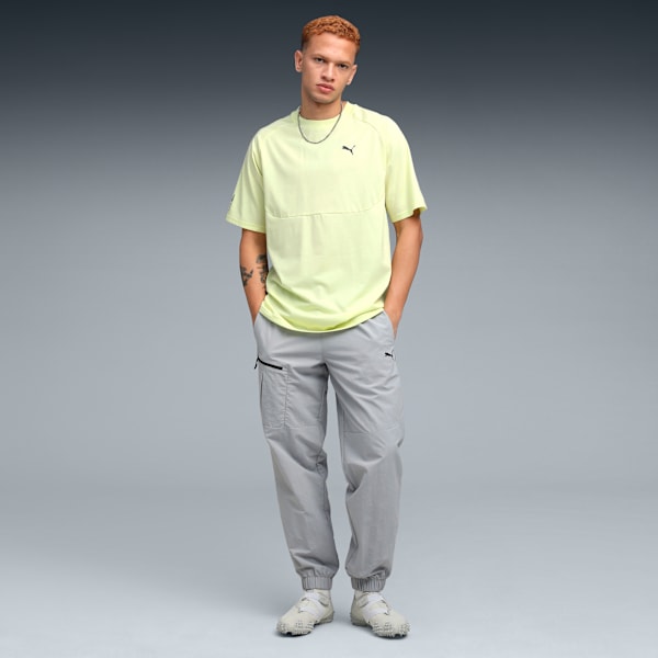 PUMATECH Men's Relaxed Graphic T-shirt, Gold Moon, extralarge-IND