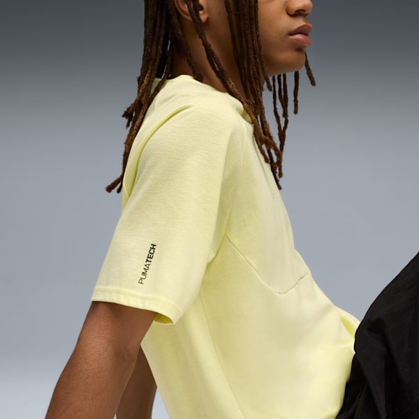 PUMATECH Men's Relaxed Graphic T-shirt, Gold Moon, extralarge-IND