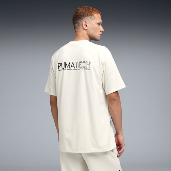 PUMATECH Men's Relaxed Graphic T-shirt, Alpine Snow, extralarge-IND