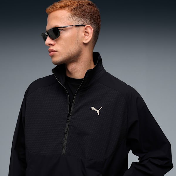 PUMATECH Men's Half-Zip Crew Sweatshirt, PUMA Black, extralarge-IND