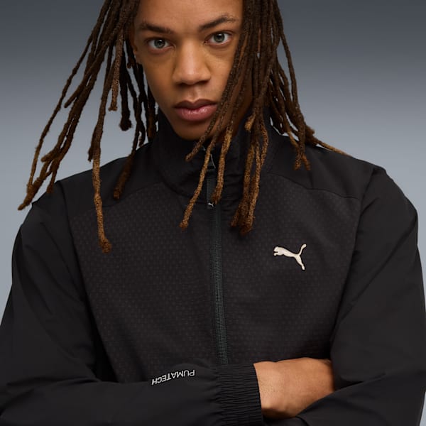 PUMATECH Men's Half-Zip Crew Sweatshirt, PUMA Black, extralarge-IND