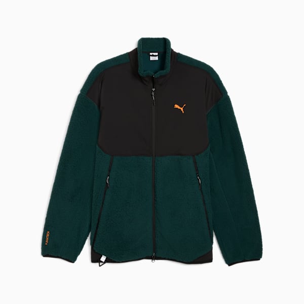 PUMATECH Soft Tech Jacket Men, Green Terrain-PUMA Black, extralarge