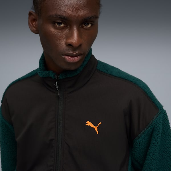 PUMATECH Soft Tech Jacket Men, Green Terrain-PUMA Black, extralarge