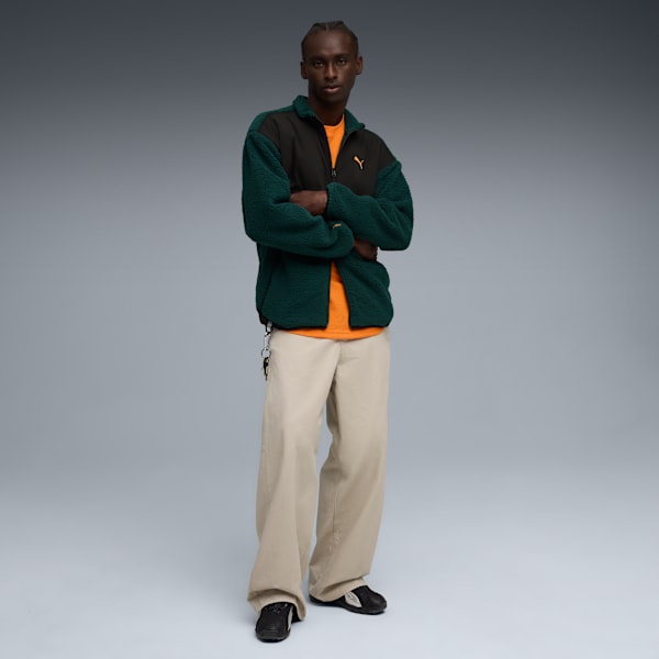 PUMATECH Soft Tech Jacket Men, Green Terrain-PUMA Black, extralarge