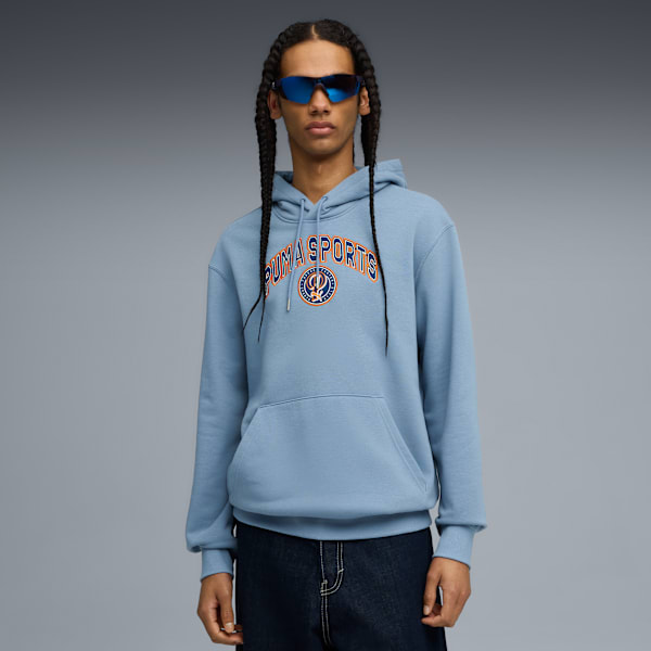 Sports Legacy II Men's Regular Fit Hoodie, Cool Blue, extralarge-IND