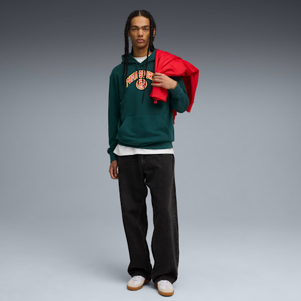 Sports Legacy II Men's Regular Fit Hoodie, Green Terrain, extralarge-IND