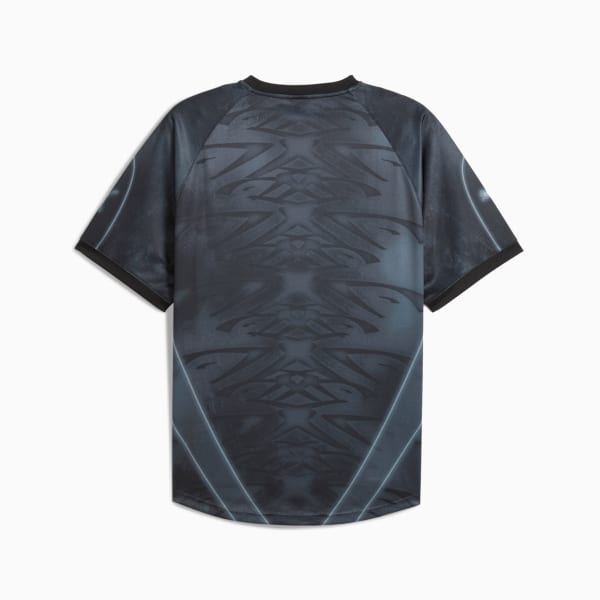 Camiseta de fútbol estampada PUMATECH, PUMA Black-AOP, extralarge
