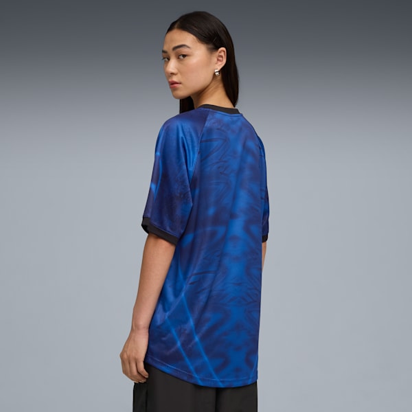 Camiseta de fútbol estampada PUMATECH, Mountain Blue-AOP, extralarge
