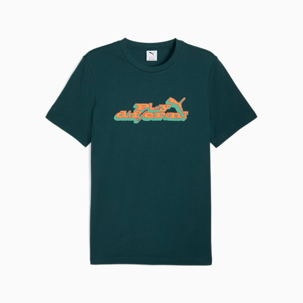GRAPHIC Play Different Tee Men, Green Terrain, extralarge