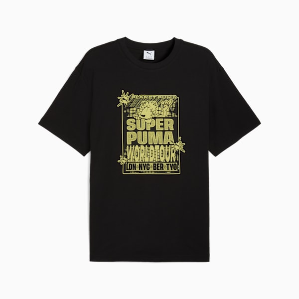 GRAPHIC World Tour Tee Men, PUMA Black, extralarge