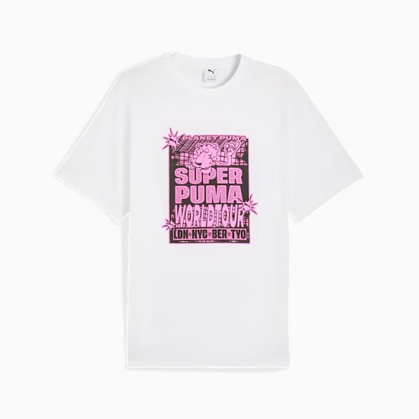 GRAPHIC World Tour Tee Men, PUMA White, extralarge