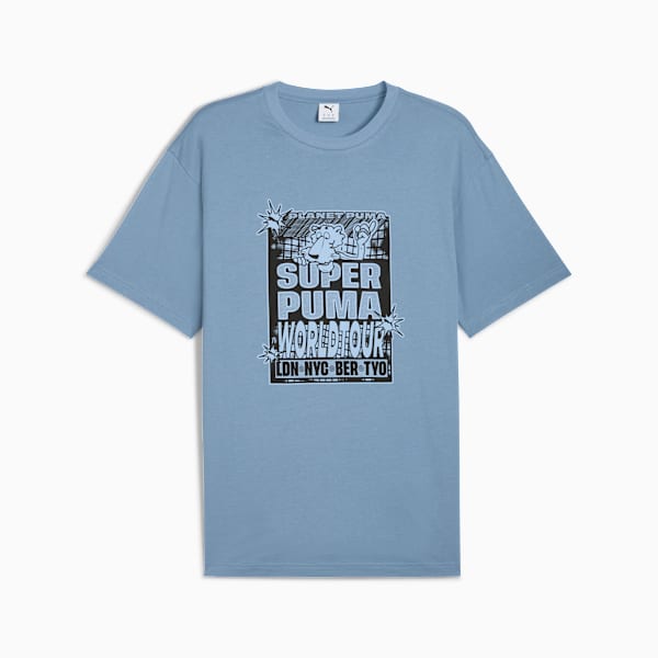 GRAPHIC World Tour Tee Men, Cool Blue, extralarge