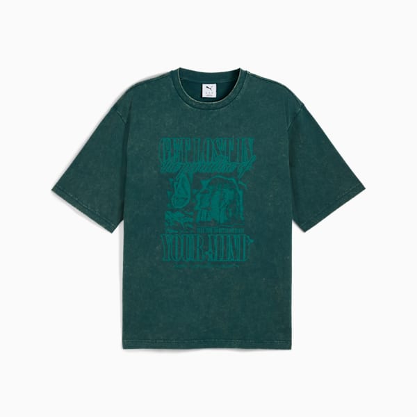 GRAPHIC Tee Men, Green Terrain, extralarge