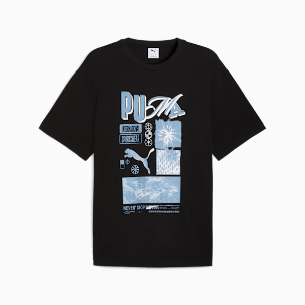 GRAPHIC Tee Men, PUMA Black, extralarge