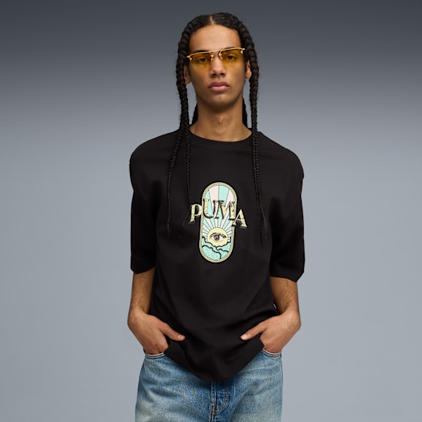 GRAPHIC Tee Men, PUMA Black, extralarge