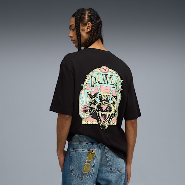 GRAPHIC Tee Men, PUMA Black, extralarge