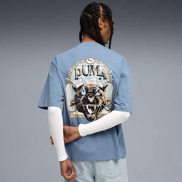GRAPHIC Tee Men, Cool Blue, extralarge