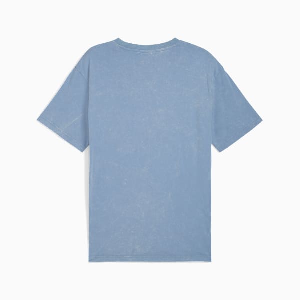 Graphic Relaxed Washed Tee Men, Cool Blue, extralarge