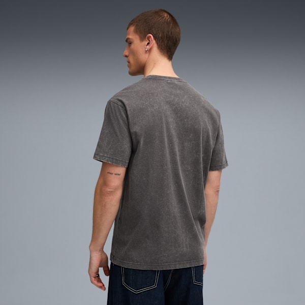 Graphic Relaxed Washed Tee Men, Dusky Gray, extralarge