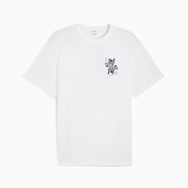 Graphic Card Play Relaxed Tee Men, PUMA White, extralarge