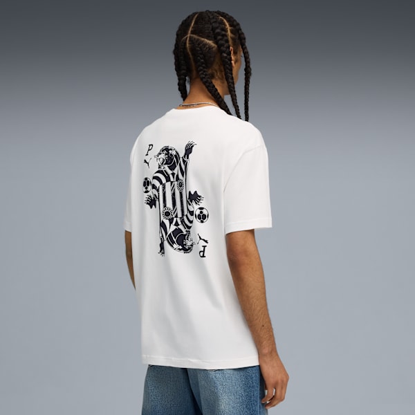 Graphic Card Play Relaxed Tee Men, PUMA White, extralarge