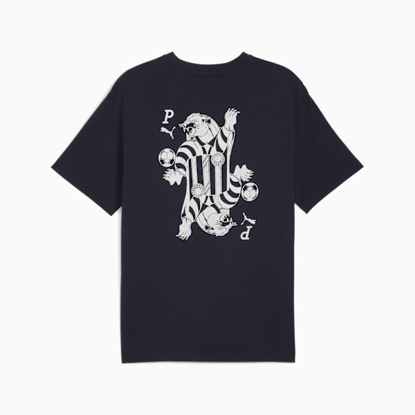 Graphic Card Play Relaxed Tee Men, New Navy, extralarge