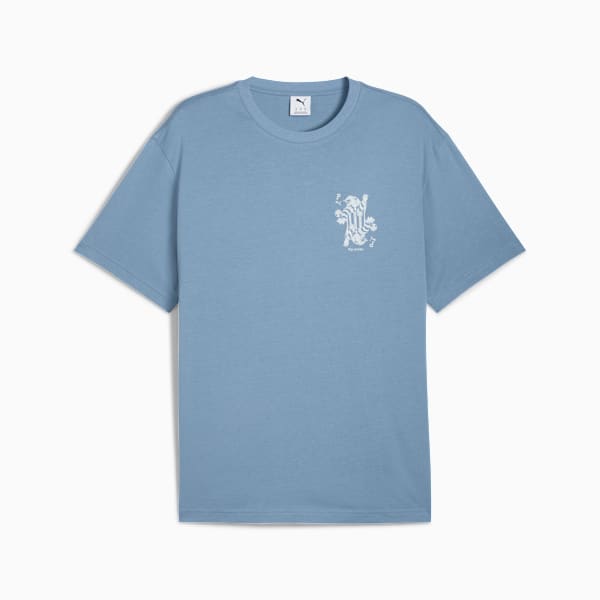Graphic Card Play Relaxed Tee Men, Cool Blue, extralarge