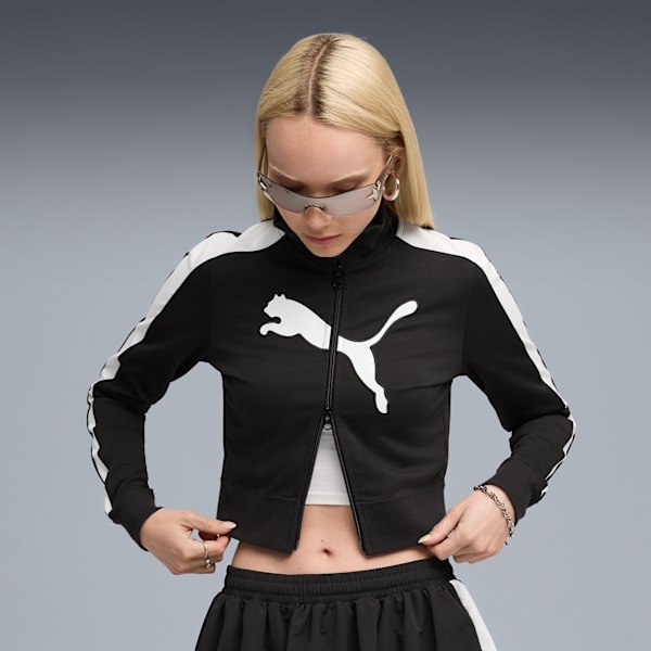Chamarra corta FUTURE.PUMA.ARCHIVE para mujer, PUMA Black-PUMA White, extralarge