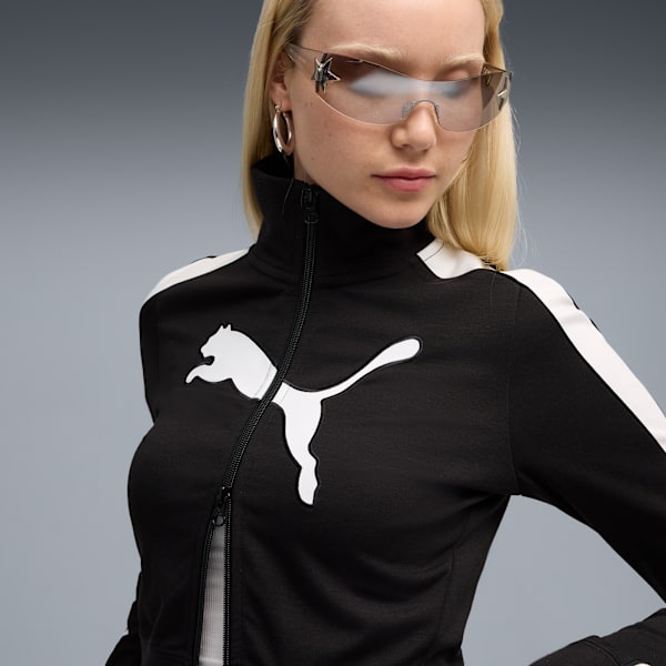 Chamarra corta FUTURE.PUMA.ARCHIVE para mujer, PUMA Black-PUMA White, extralarge