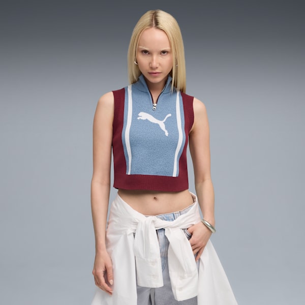 FUTURE.PUMA.ARCHIVE Tank Women, Ruby Shimmer-Cool Blue, extralarge