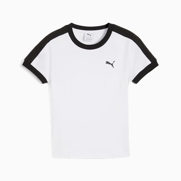 T7 Slim Tee Women, PUMA White, extralarge