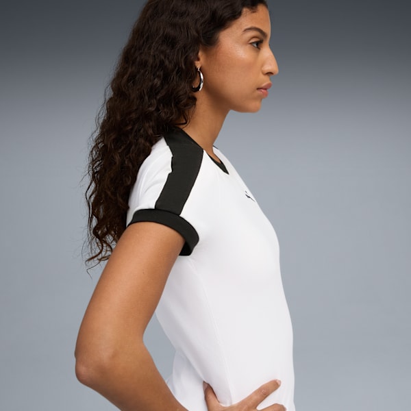 T7 Slim Tee Women, PUMA White, extralarge