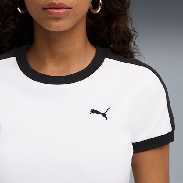 T7 Slim Tee Women, PUMA White, extralarge