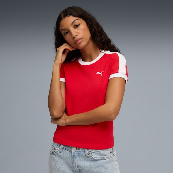 T7 Slim Tee Women, For All Time Red, extralarge