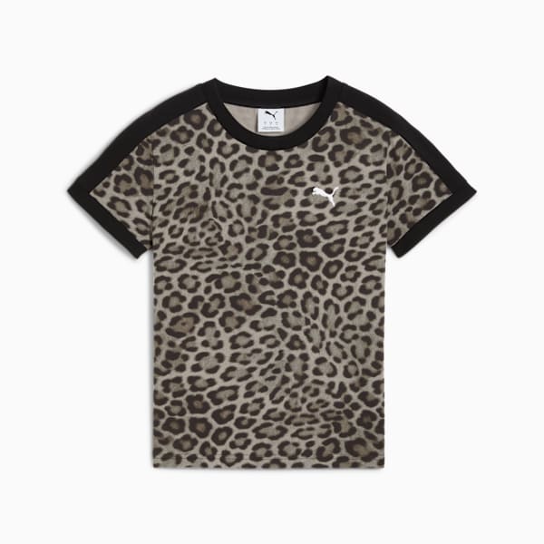 T7 Leo Luxe Slim Tee Women, PUMA Black, extralarge-GBR