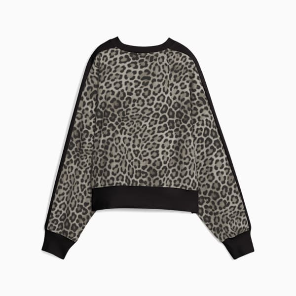 T7 Leo Oversized Crew Sweatshirt Women, PUMA Black, extralarge