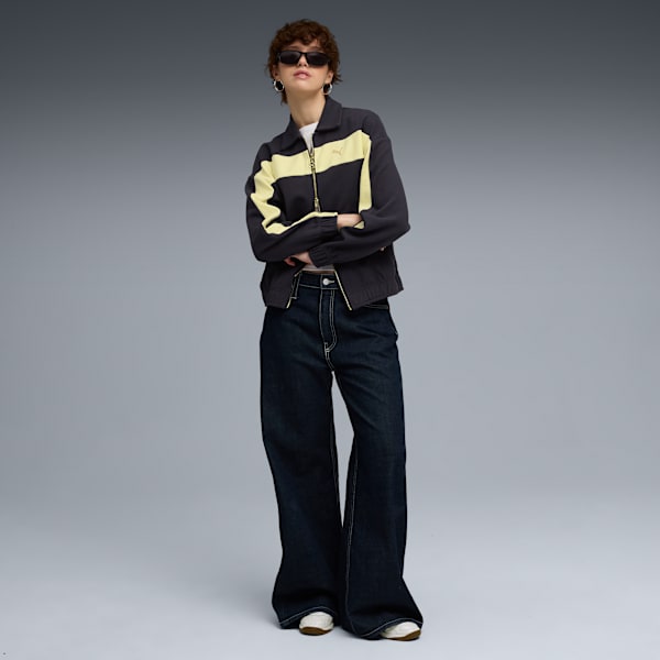 T7 Relaxed Track Jacket Women, New Navy, extralarge