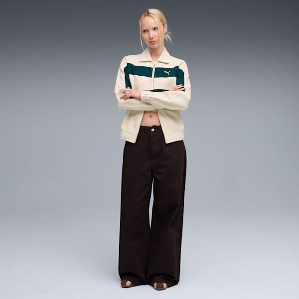 T7 Relaxed Track Jacket Women, Alpine Snow, extralarge