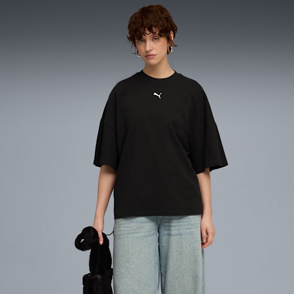 Playera oversize DARE TO para mujer, PUMA Black, extralarge