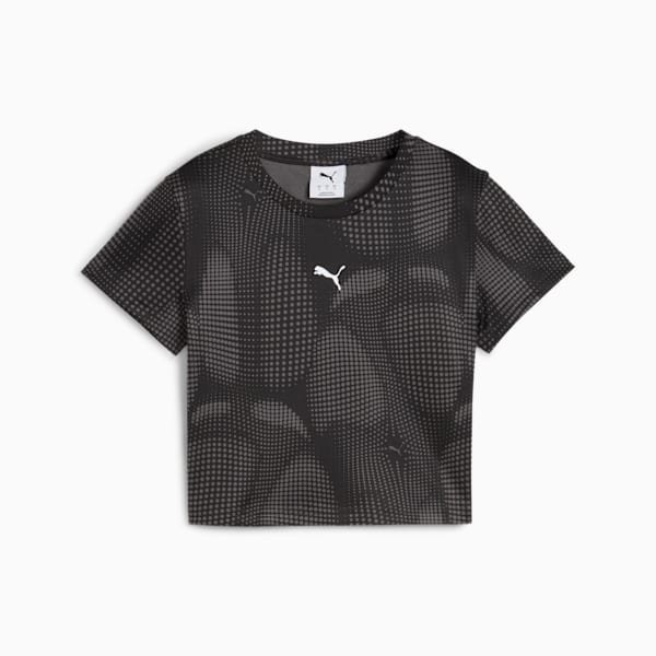 DARE TO All Over Print Baby Tee Women, PUMA Black, extralarge