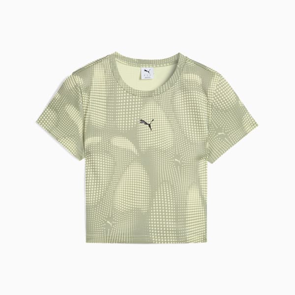 DARE TO All Over Print Baby Tee Women, Lux Army, extralarge