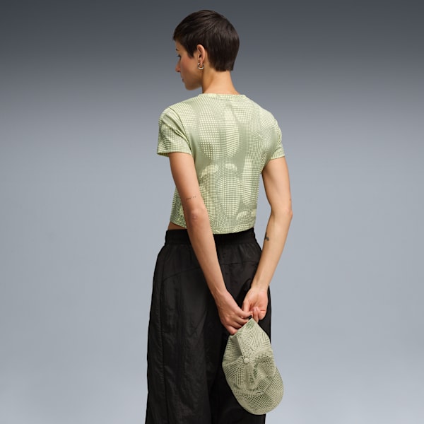 DARE TO All Over Print Baby Tee Women, Lux Army, extralarge