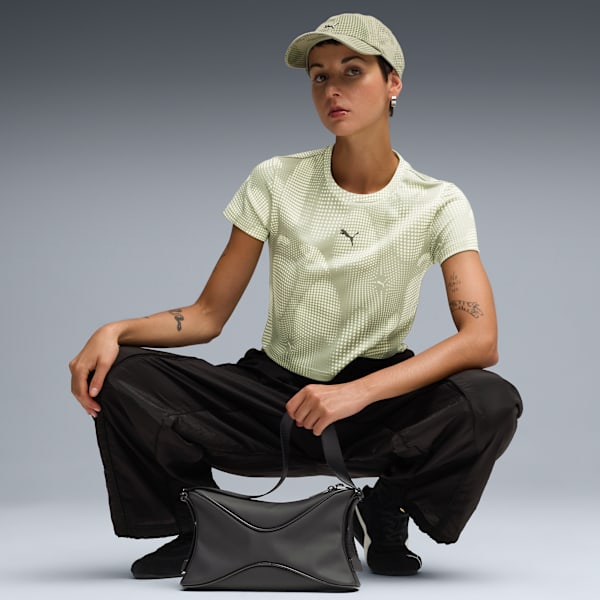 Playera estampada DARE TO para mujer, Lux Army, extralarge