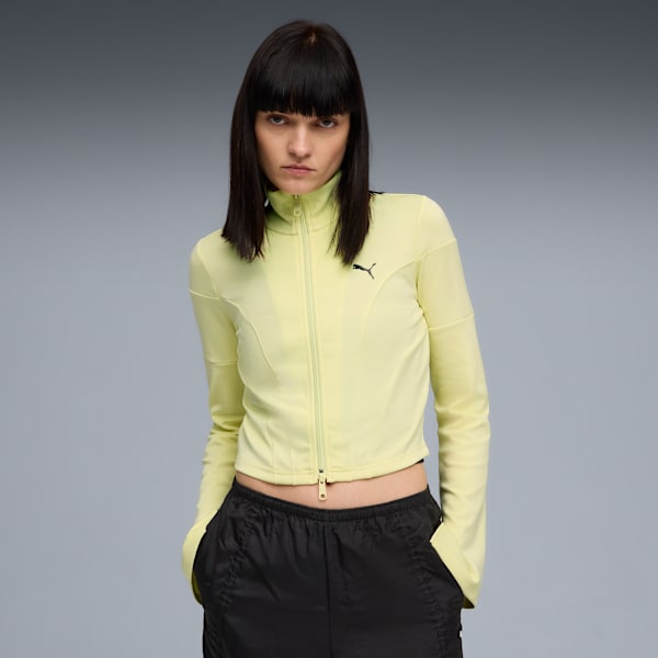 Chamarra corta DARE TO para mujer, Gold Moon, extralarge