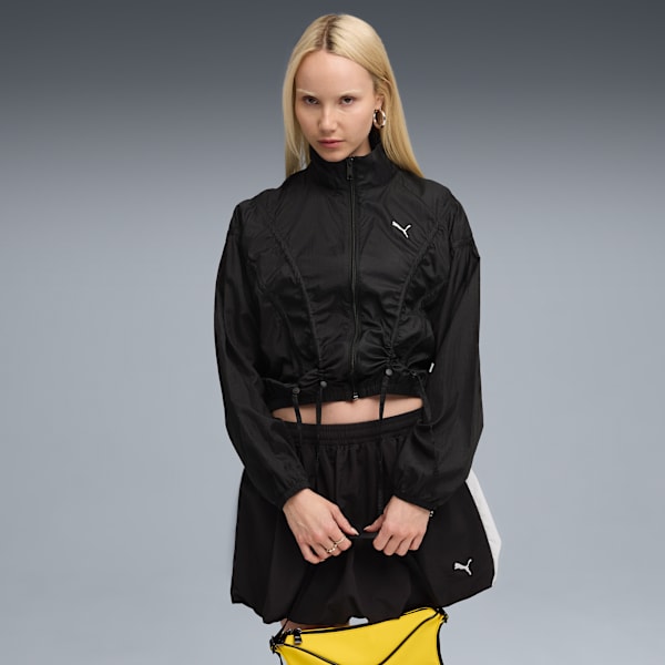 DARE TO Oversized Woven Jacket Women, PUMA Black, extralarge