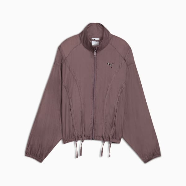 DARE TO Women’s Oversized Woven Jacket, Raisin, extralarge-IND