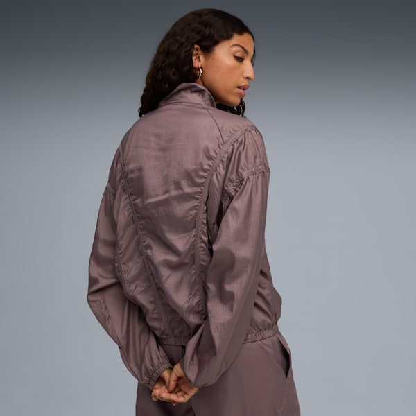 DARE TO Women’s Oversized Woven Jacket, Raisin, extralarge-IND