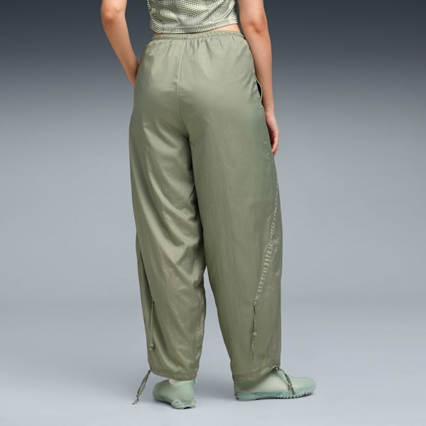 DARE TO Women's Oversized Woven Pants, Lux Army, extralarge-IND