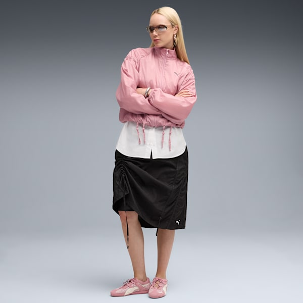 DARE TO Woven Midi Skirt Women, PUMA Black, extralarge